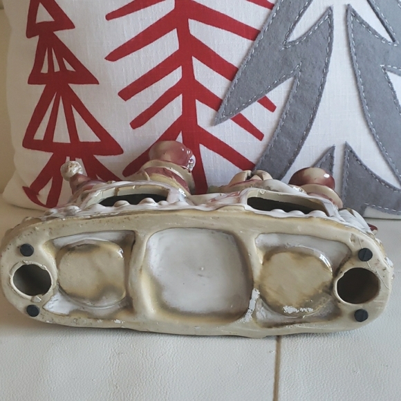 🔥3/$40🔥Ceramic Snowman Family Carolling Choir Tealight Candle Decor - Picture 3 of 3